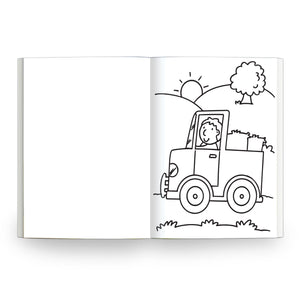 Parragon My Wild Green Book of Colouring |For Kids 3–6 Years | 32 Large and Simple Pictures to Colour - Coloring Book