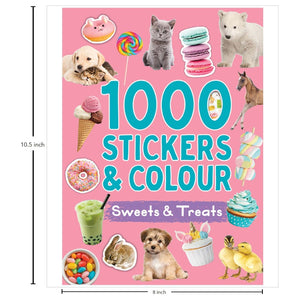 Parragon Publishing 1000 Stickers & Colour: Sweets and Treats | Fun Sticker - 9780655239642