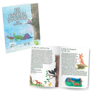 Parragon Publishing 111 Animal Stories & Rhymes Pack of 2 Books| Short Stories - 9788198022424