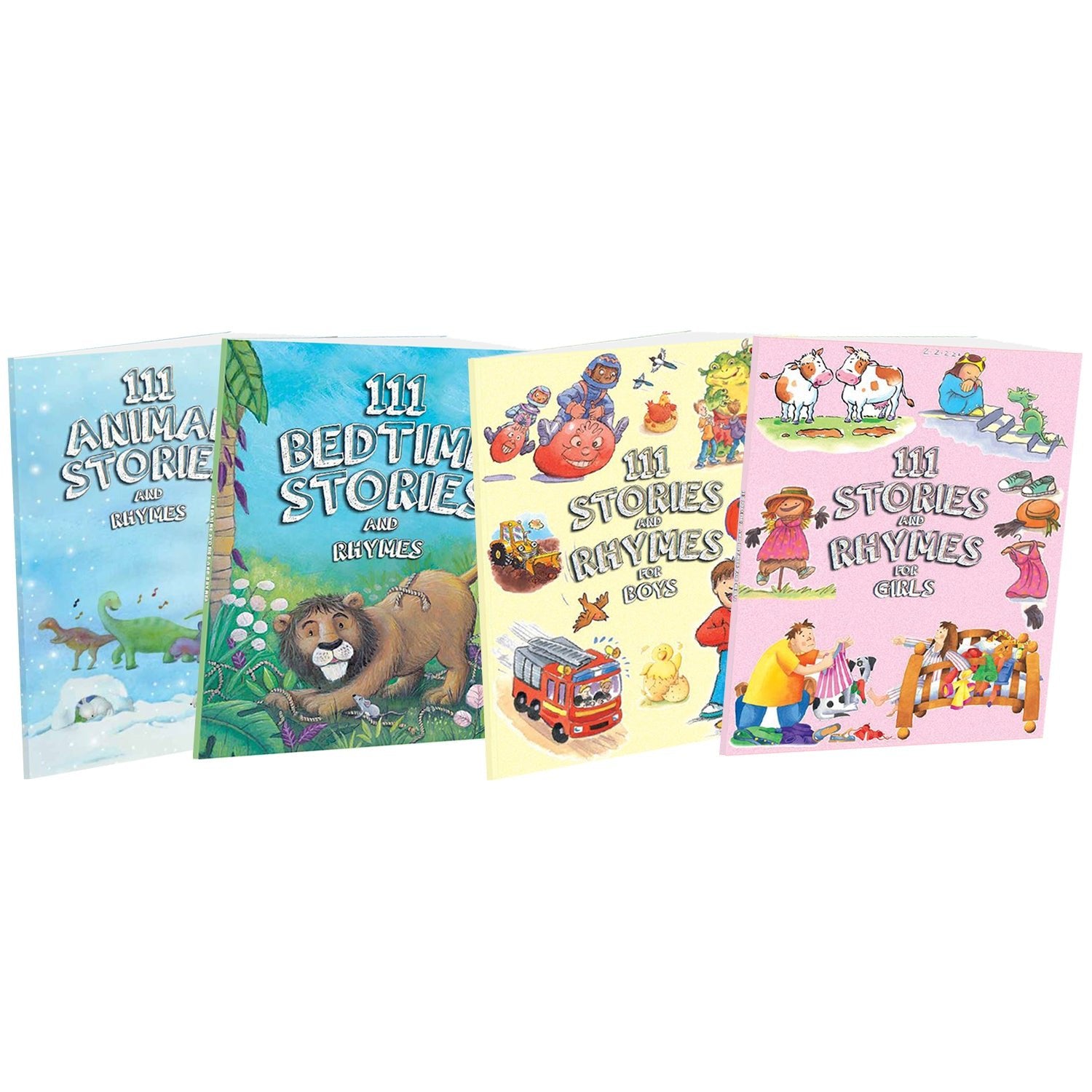 Parragon Publishing 111 Stories & Rhymes Pack of 4 Storybooks for Kids | Short Stories - 9788198022448