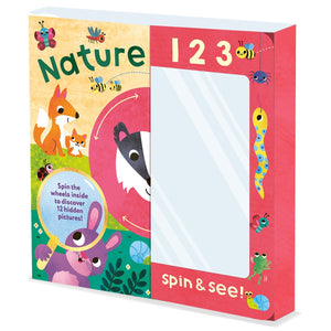 Parragon Publishing 1,2,3…Spin & See! Nature Toddler book for 0 - 5 Years Kids - Early Learning Book
