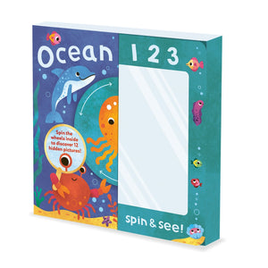 Parragon Publishing 1,2,3…Spin & See! Ocean Toddler Book for 0 - 5 Years Kids - Early Learning Book