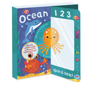 Parragon Publishing 1,2,3…Spin & See! Ocean Toddler Book for 0 - 5 Years Kids - Early Learning Book