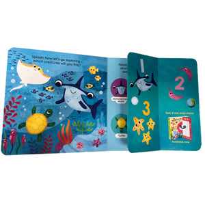 Parragon Publishing 1,2,3…Spin & See! Ocean Toddler Book for 0 - 5 Years Kids - Early Learning Book