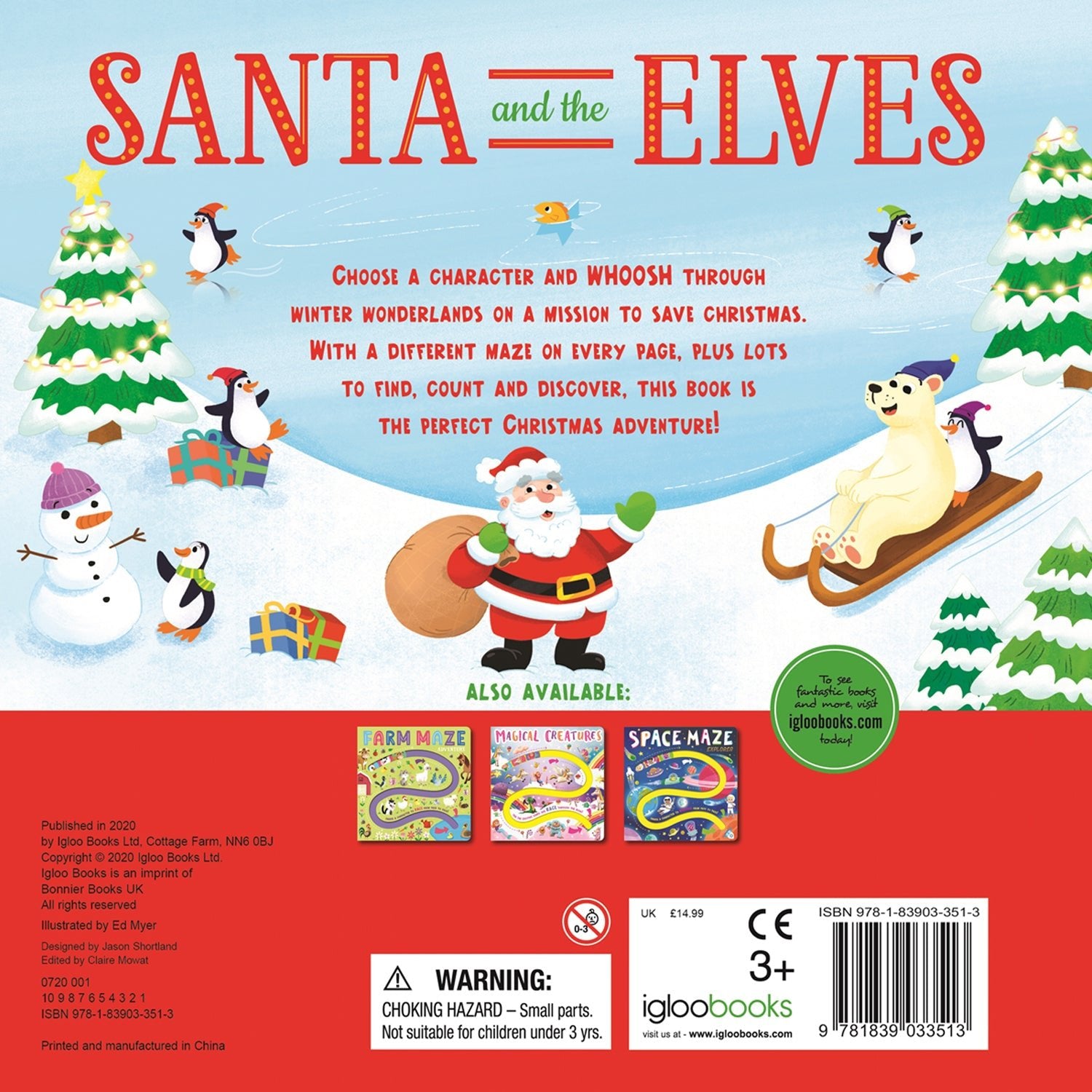 Parragon Publishing A - Maze Boards: Santa and the Elves - 9781839033513