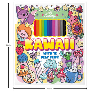 Parragon Publishing Art Academy Eco: Kawaii | Adorable Kawaii Coloring Book for Kids - 9781836503354
