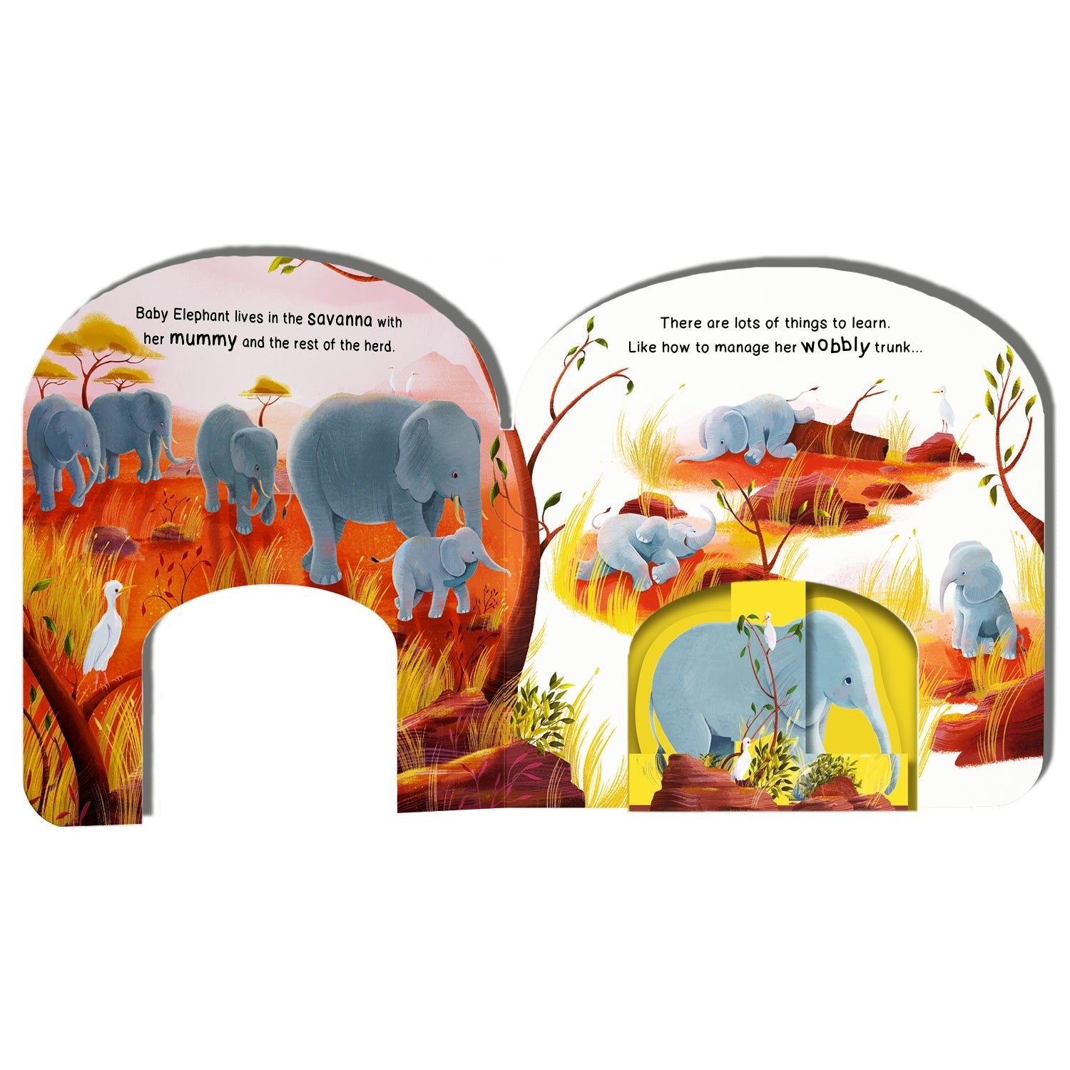 Parragon Publishing Baby Elephant's Big Day | Books with toy Board book - 9781837952694