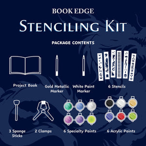 Parragon Publishing Book Stencil art supplies kit for 8+ Years kids - Coloring Set