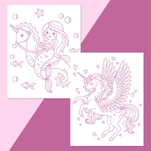 PARRAGON PUBLISHING Colour - Me - Magnets Magical Colouring Book Reusable for Kids - Coloring Book