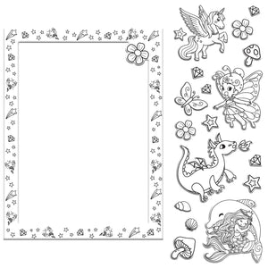 PARRAGON PUBLISHING Colour - Me - Magnets Magical Colouring Book Reusable for Kids - Coloring Book