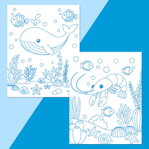 PARRAGON PUBLISHING Colour - Me - Magnets Ocean Colouring Book Reusable for Kids - Coloring Book