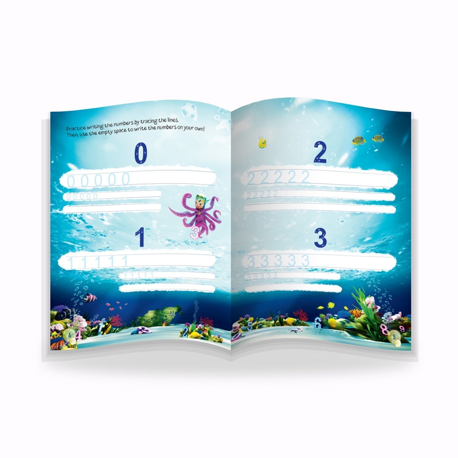 Parragon Publishing Count with Luna Octopus Activity Book for 3 - 5 Year Kids - Activity Book