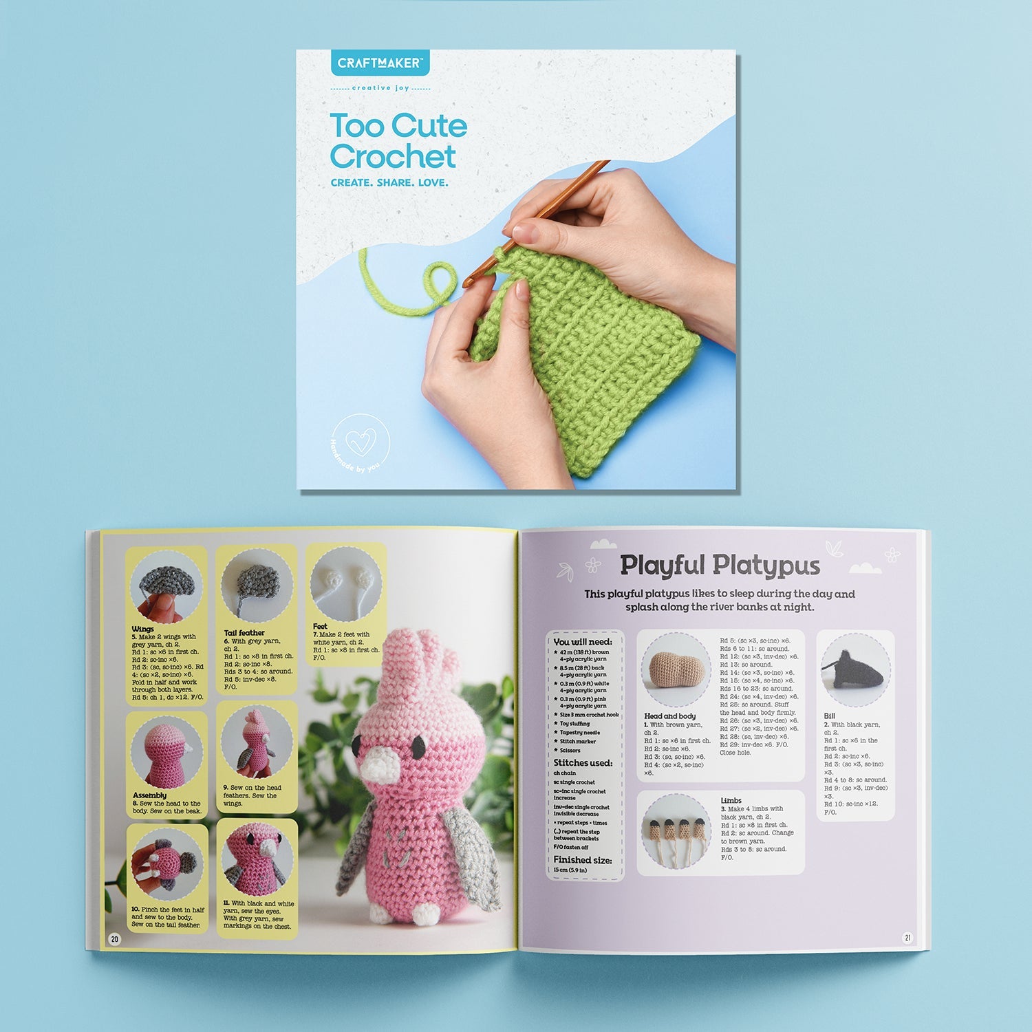 Parragon Publishing Craft Maker Crochet Animals Craft Kit for 8+ Years kids - Art & Craft