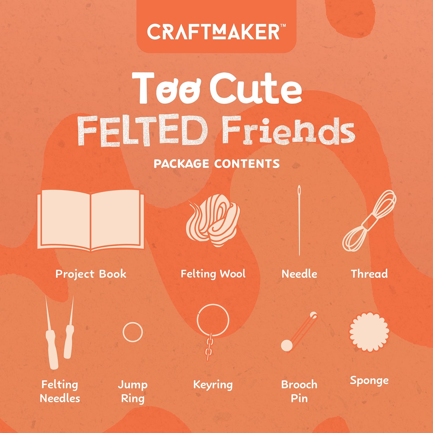 Parragon Publishing Craft Maker Felted Friends Craft Kit for 8+ Years kids - Art & Craft