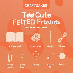 Parragon Publishing Craft Maker Felted Friends Craft Kit for 8+ Years kids - Art & Craft