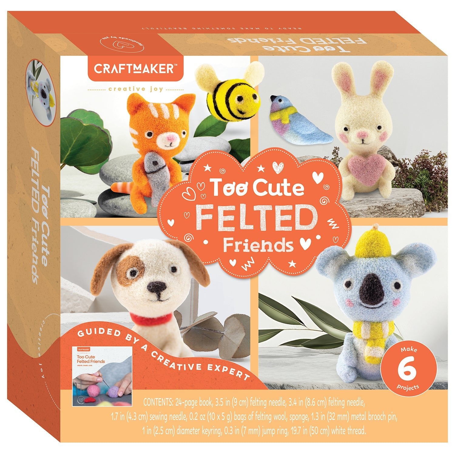 Parragon Publishing Craft Maker Felted Friends Craft Kit for 8+ Years kids - Art & Craft