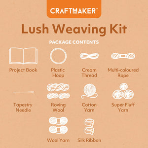 Parragon Publishing Craft Maker Lush Weaving Kit for 6+ Years kids - Art & Craft