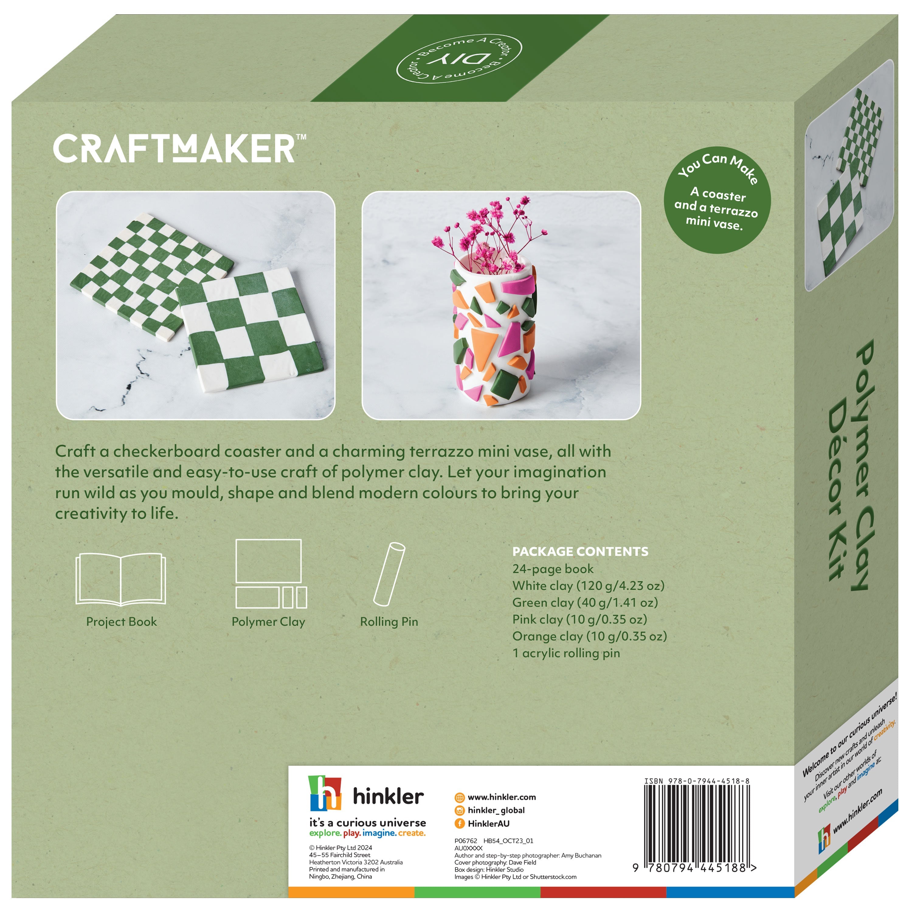 Parragon Publishing Craft Maker Polymer Clay Décor Kit for 6+ Years kids - Art & Craft