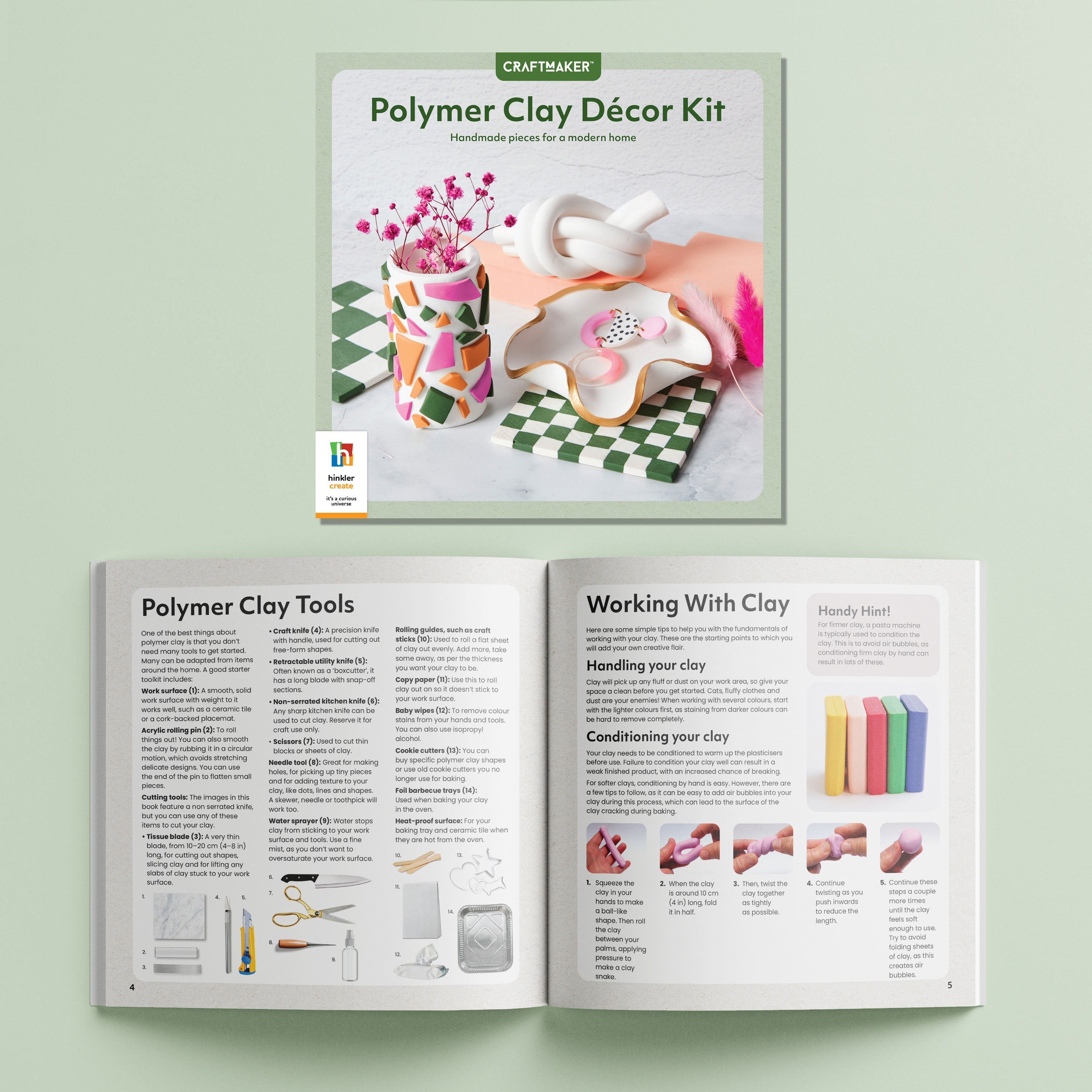 Parragon Publishing Craft Maker Polymer Clay Décor Kit for 6+ Years kids - Art & Craft