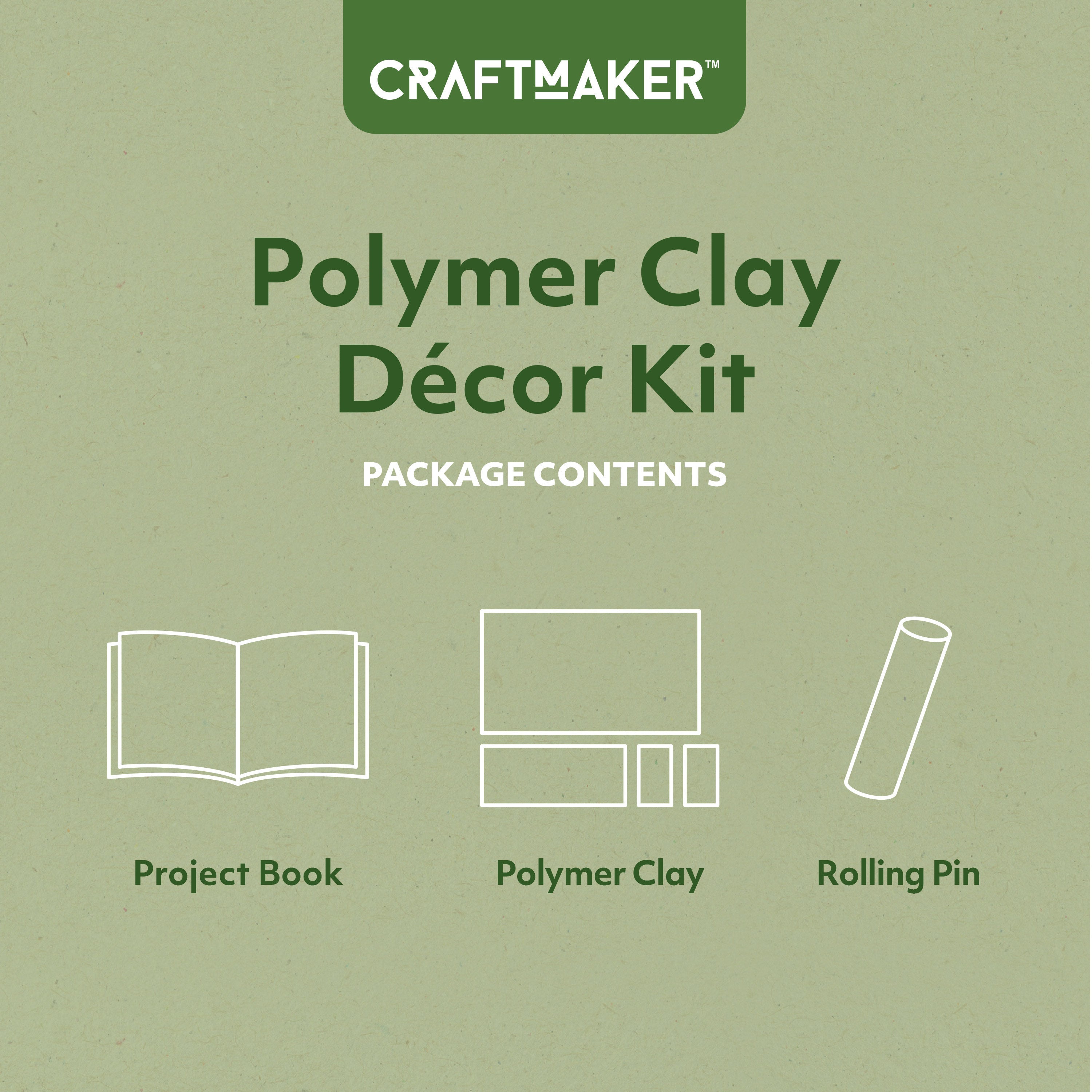 Parragon Publishing Craft Maker Polymer Clay Décor Kit for 6+ Years kids - Art & Craft