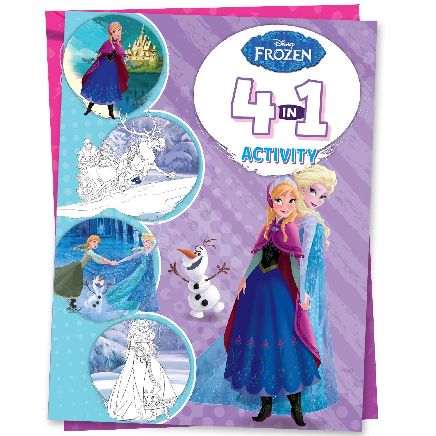 Parragon Publishing Disney Frozen: 4 - in - 1 Activity Book Puzzles, Colouring, Games, and More - 9788197245725