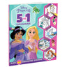 Parragon Publishing Disney Princess: 5 - In - 1 Colouring | Stickers, Coloring & Activities Books for Kids - 9781837959273