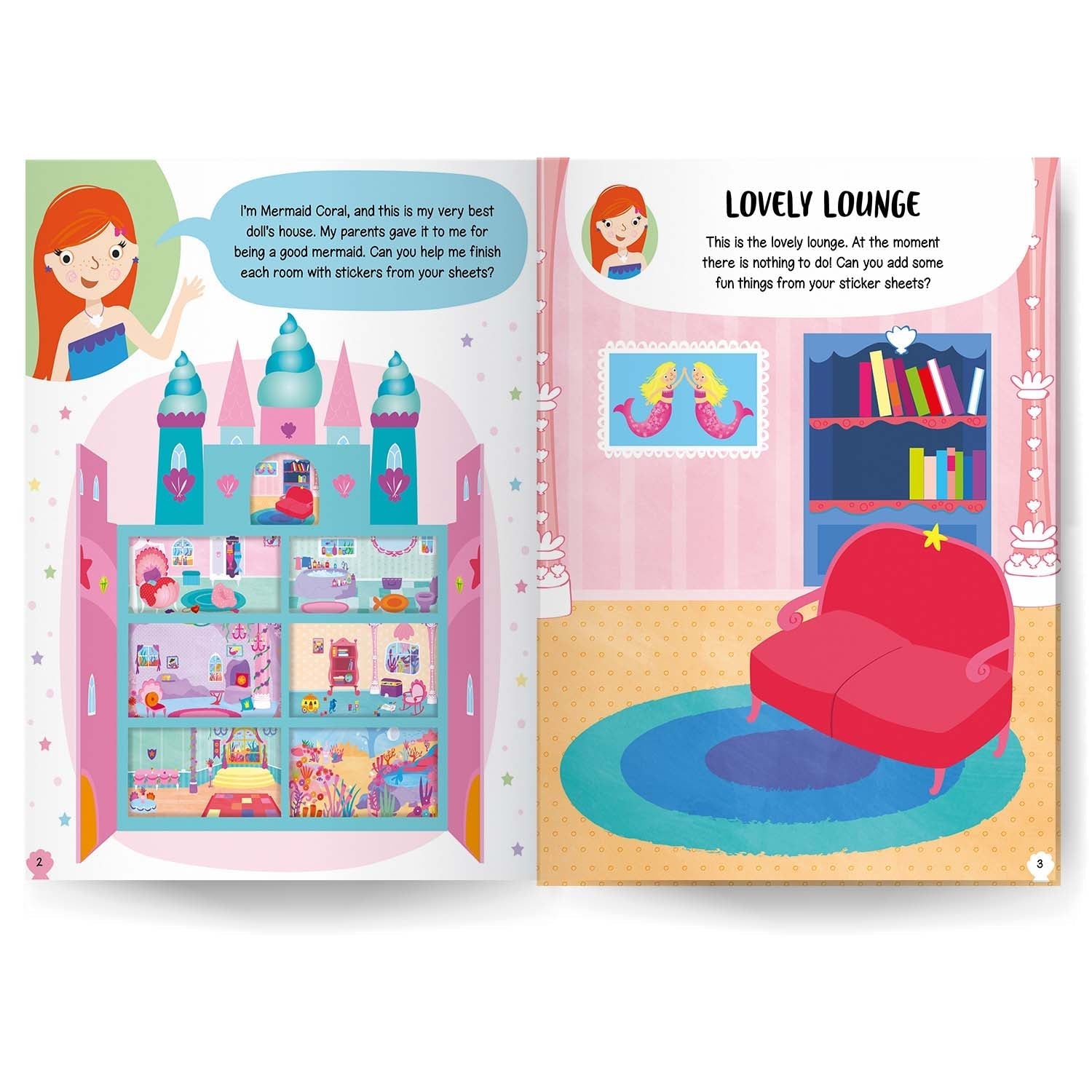 Parragon Publishing Doll’s House: Mermaid Sticker Book For Children Age 4 - 6 - Sticker Book