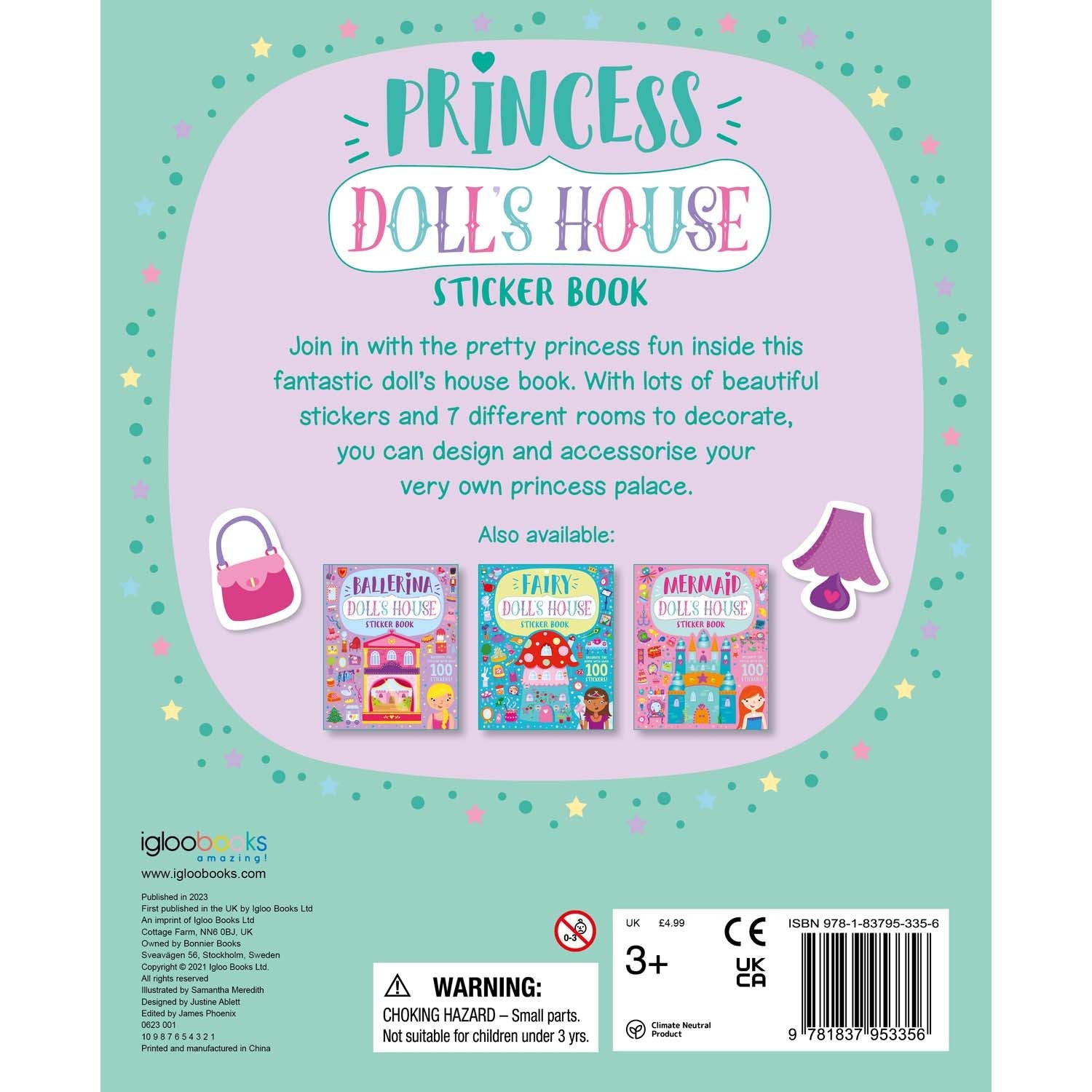 Parragon Publishing Doll’s House: Princess Sticker Book For Children Age 4 - 6 - Sticker Book