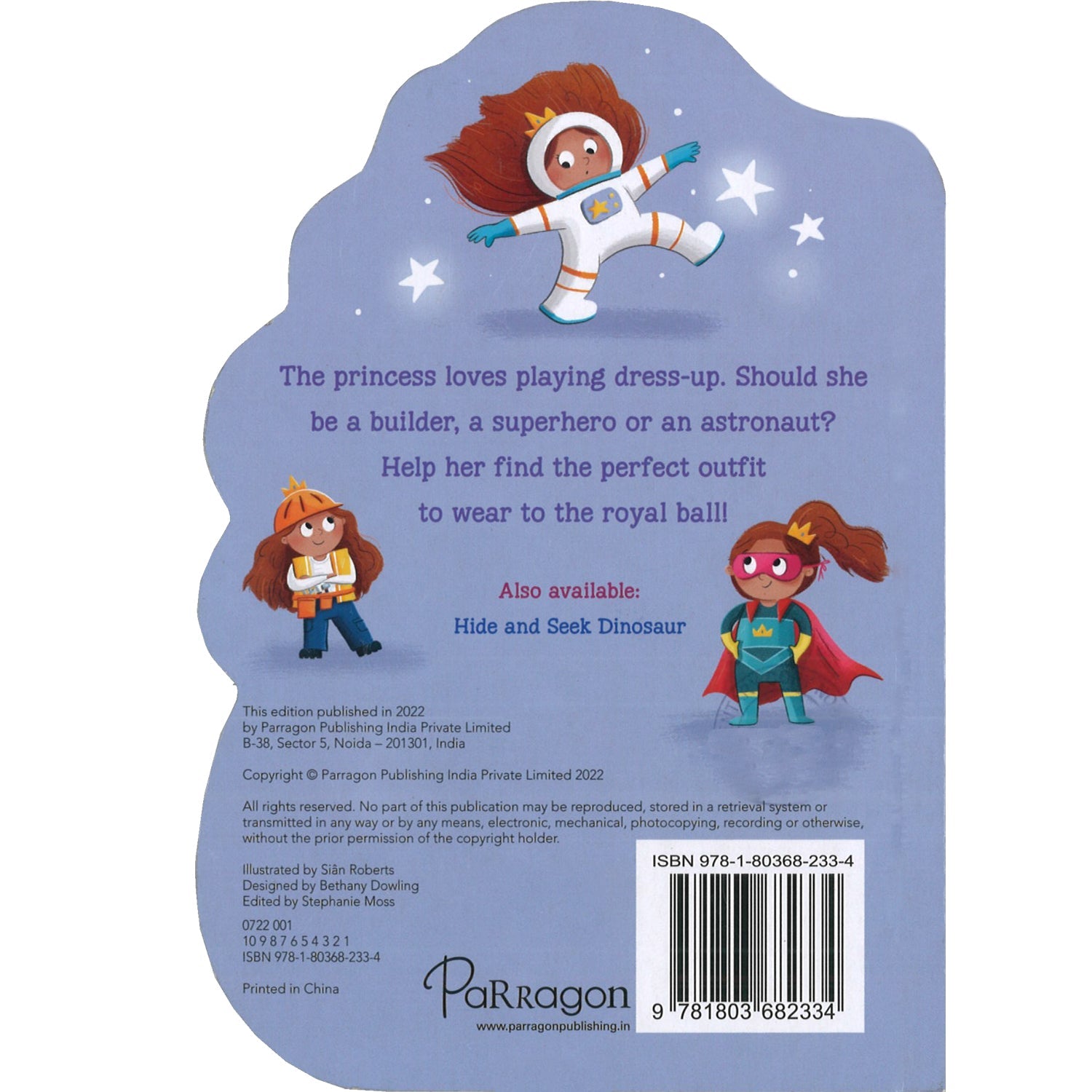 Parragon Publishing Dress up with Princess (Shaped Board Book) - 9781803682334