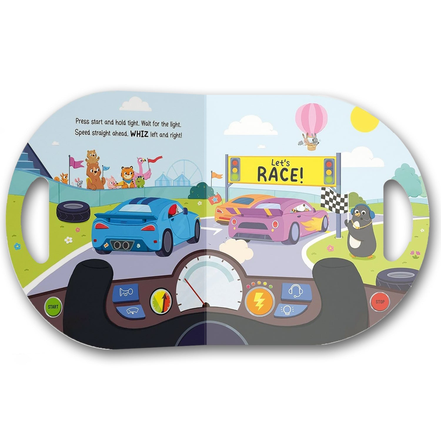 Parragon Publishing Drive Me! Race Car | Early Learning Book | Die - Cut Book - 9781837711154