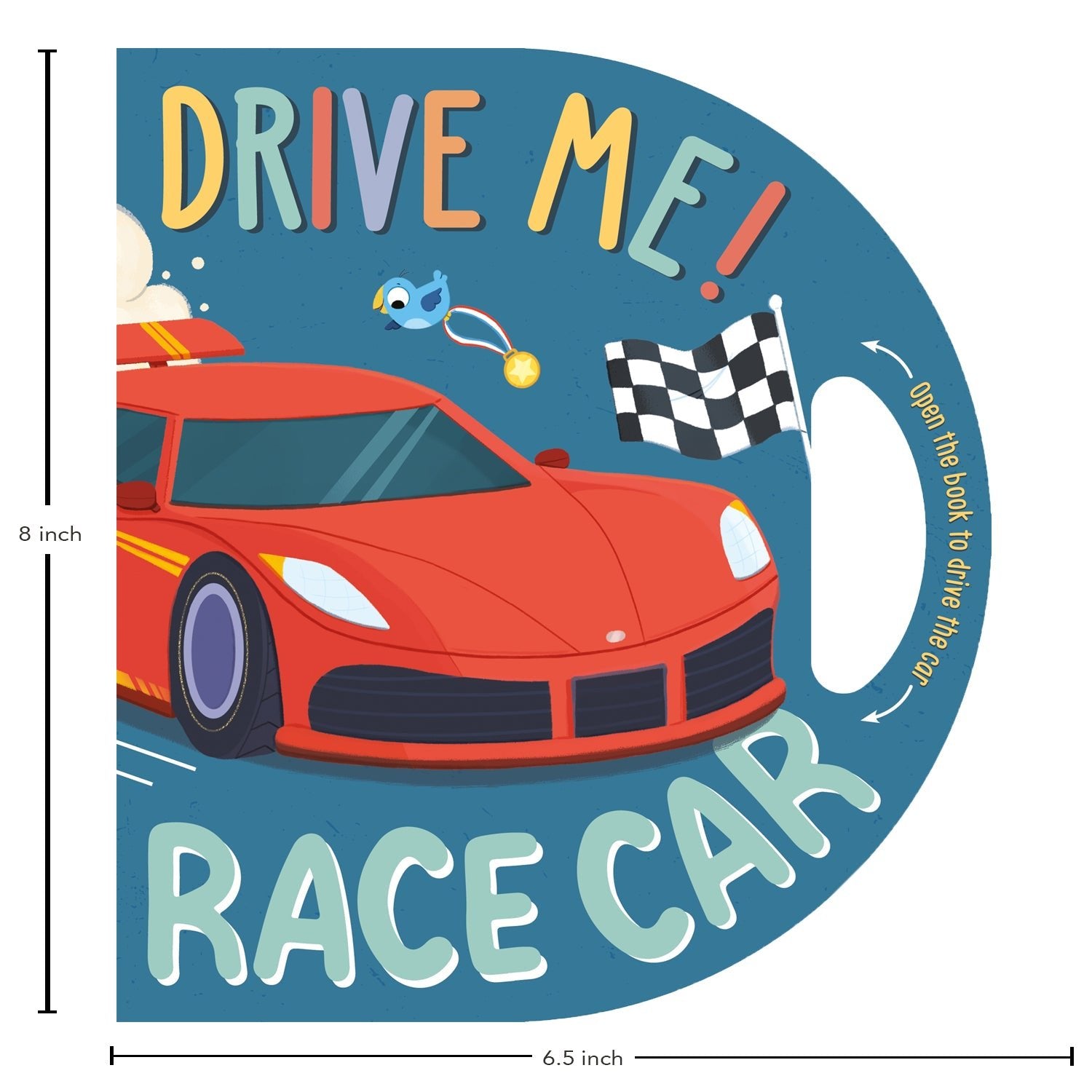 Parragon Publishing Drive Me! Race Car | Early Learning Book | Die - Cut Book - 9781837711154