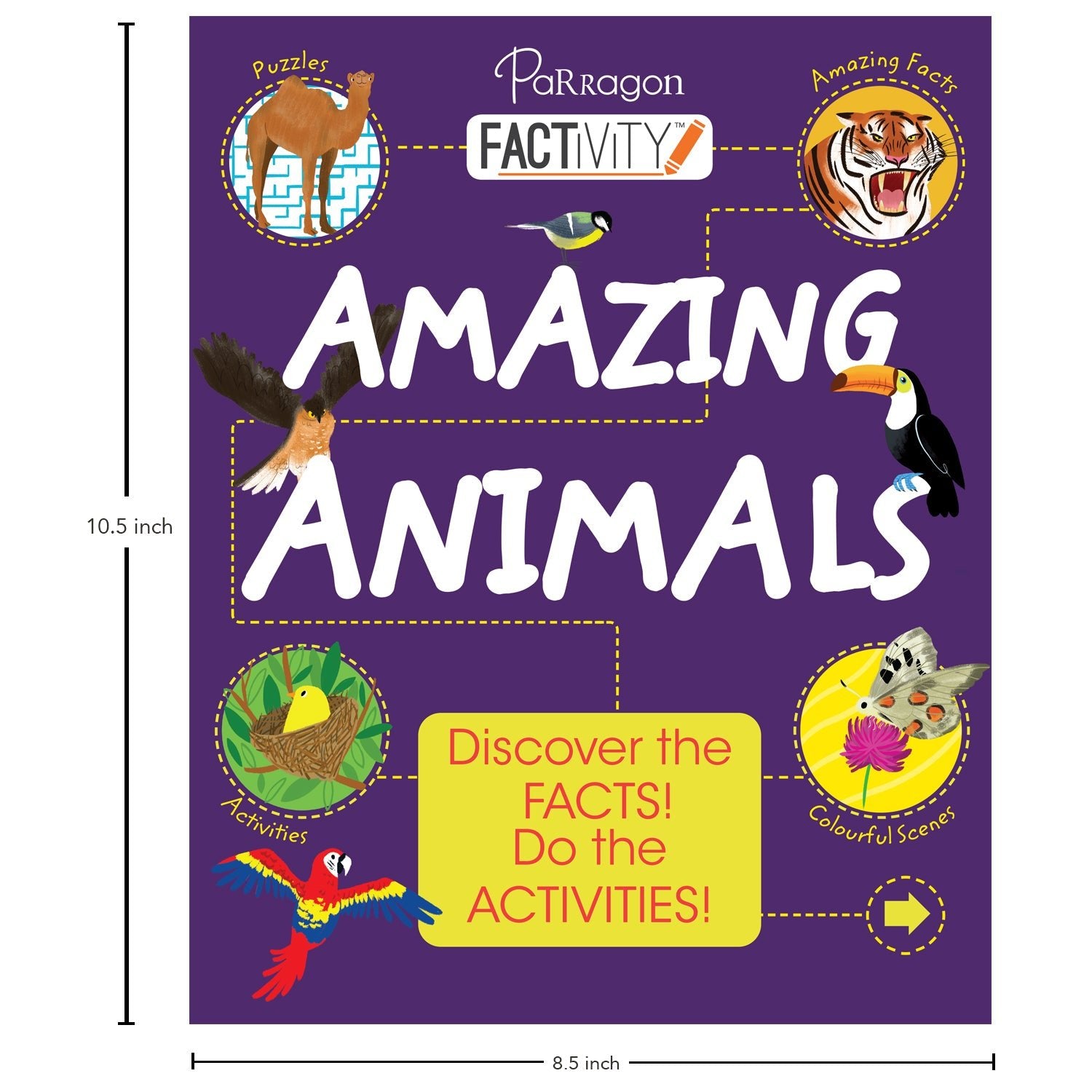 Parragon Publishing Factivity: Amazing Animals (Discover the Facts, Do the Activity) - 9781472389299