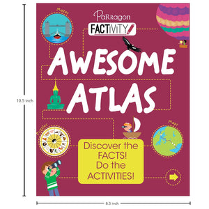 Parragon Publishing Factivity: Awesome Atlas (Discover the Facts, Do the Activity) - 9789393568557