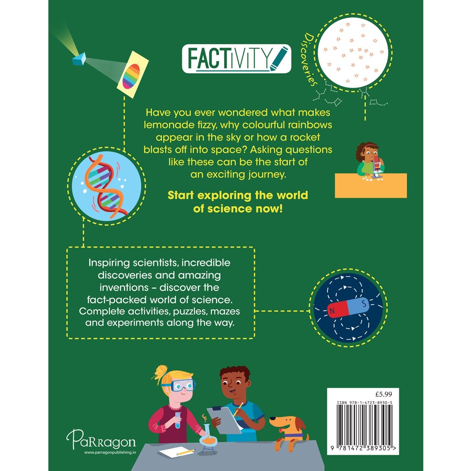 Parragon Publishing Factivity: Smart Science (Discover the Facts, Do the Activity) - 9781472389305