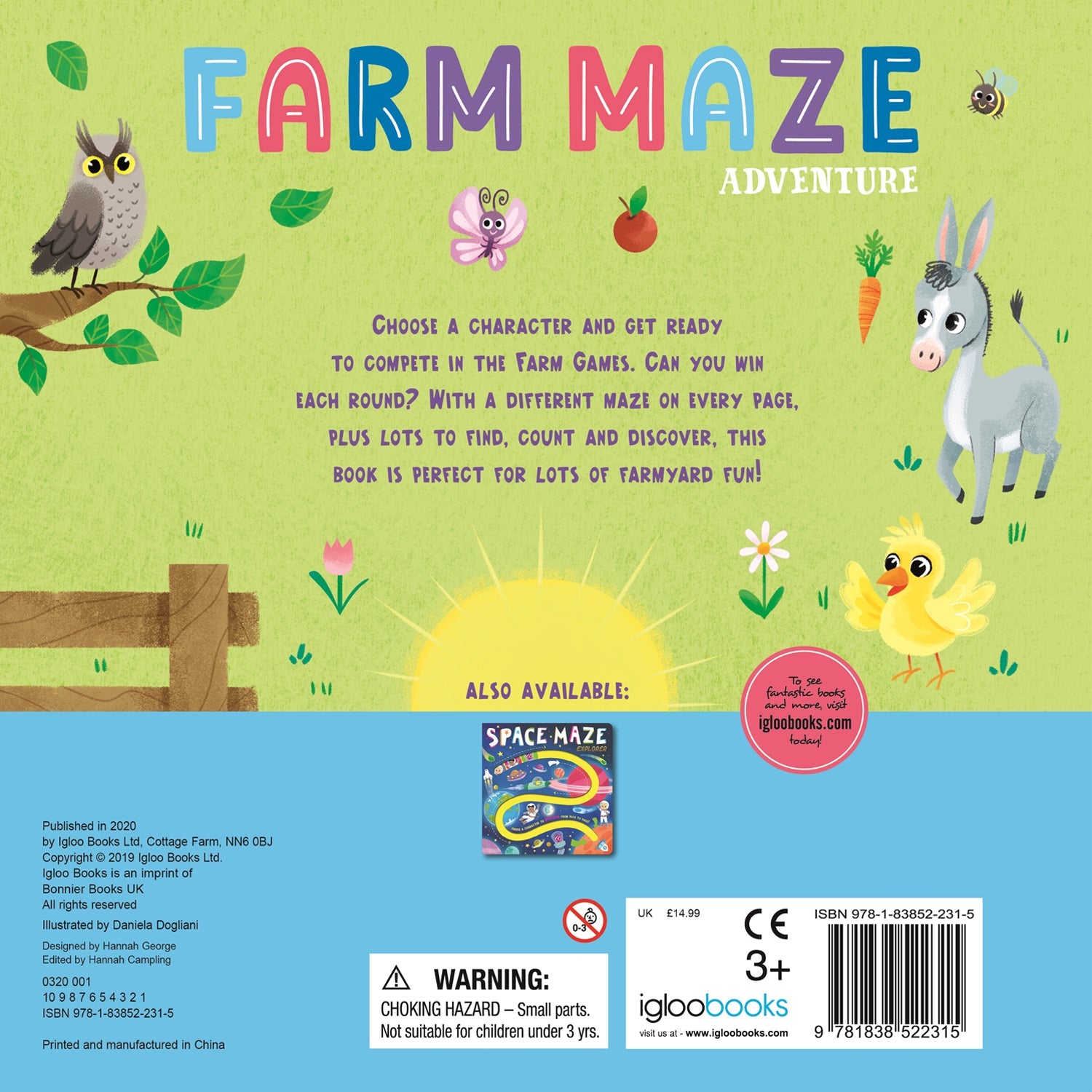 Parragon Publishing Farm Maze Adventure (A - Maze Boards) - 9781838522315