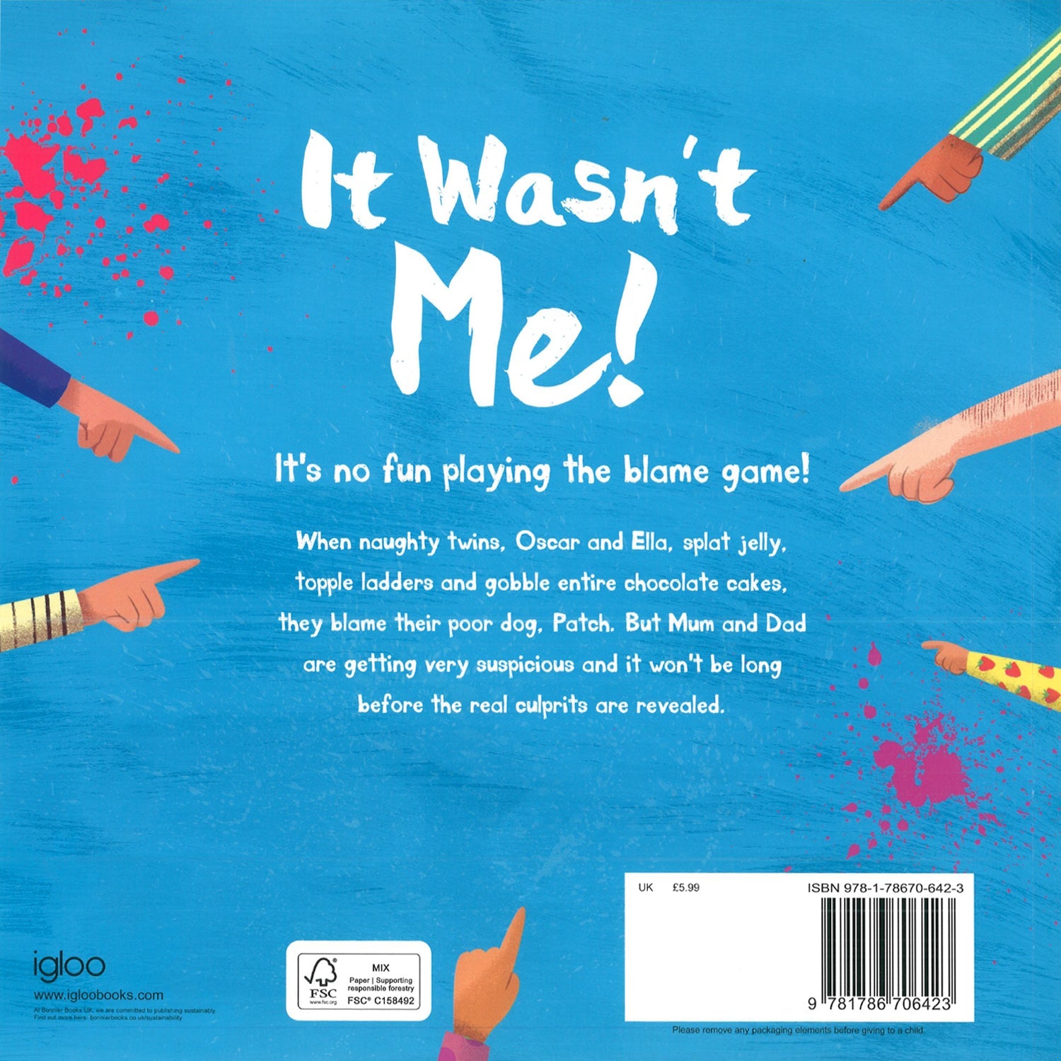 Parragon Publishing It Wasn’t Me A Hilarious Picture Book for Children Age 4 - 6 - Story Book