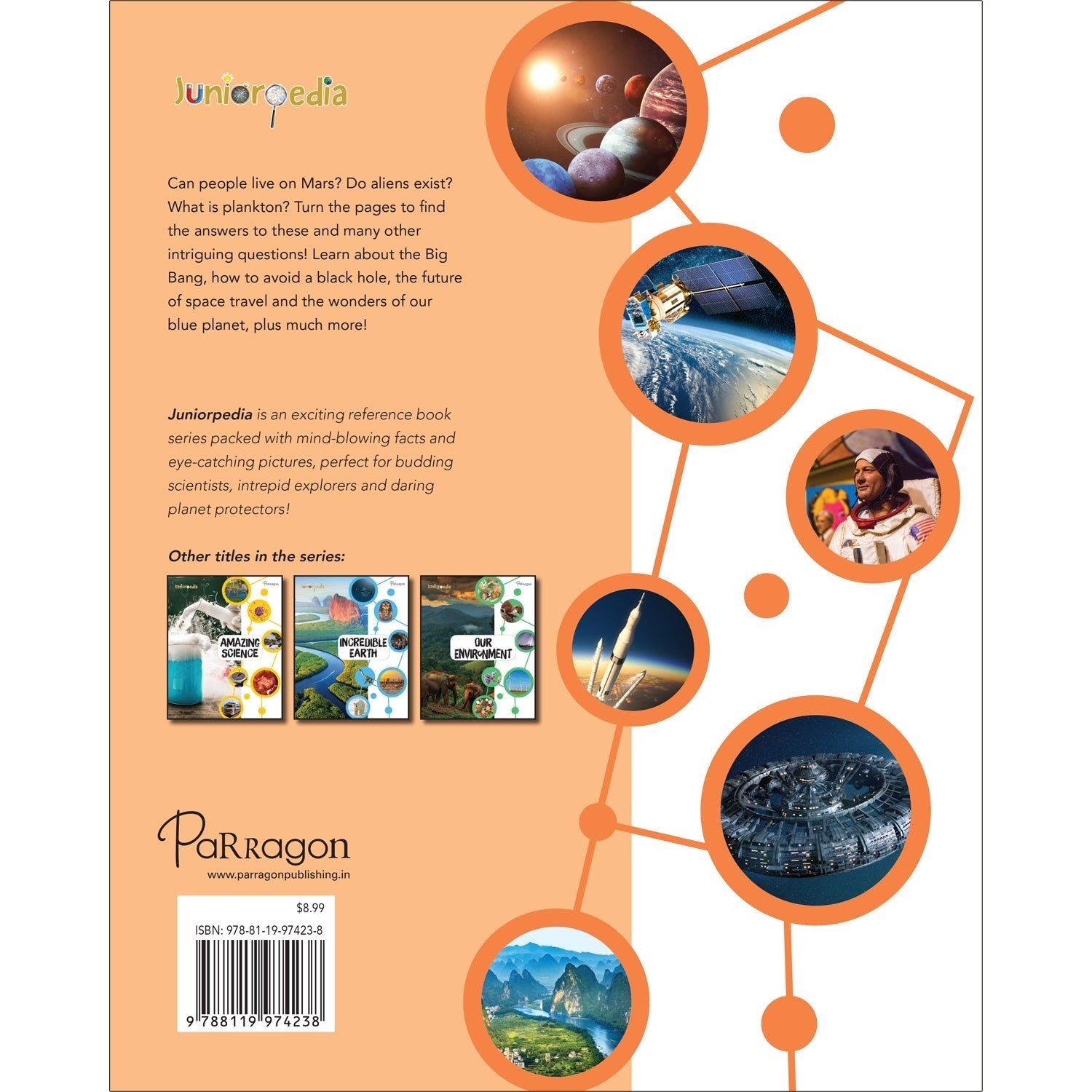 Parragon Publishing Juniorpedia: Exploring Space A Fun Guide for Children - Educational Books