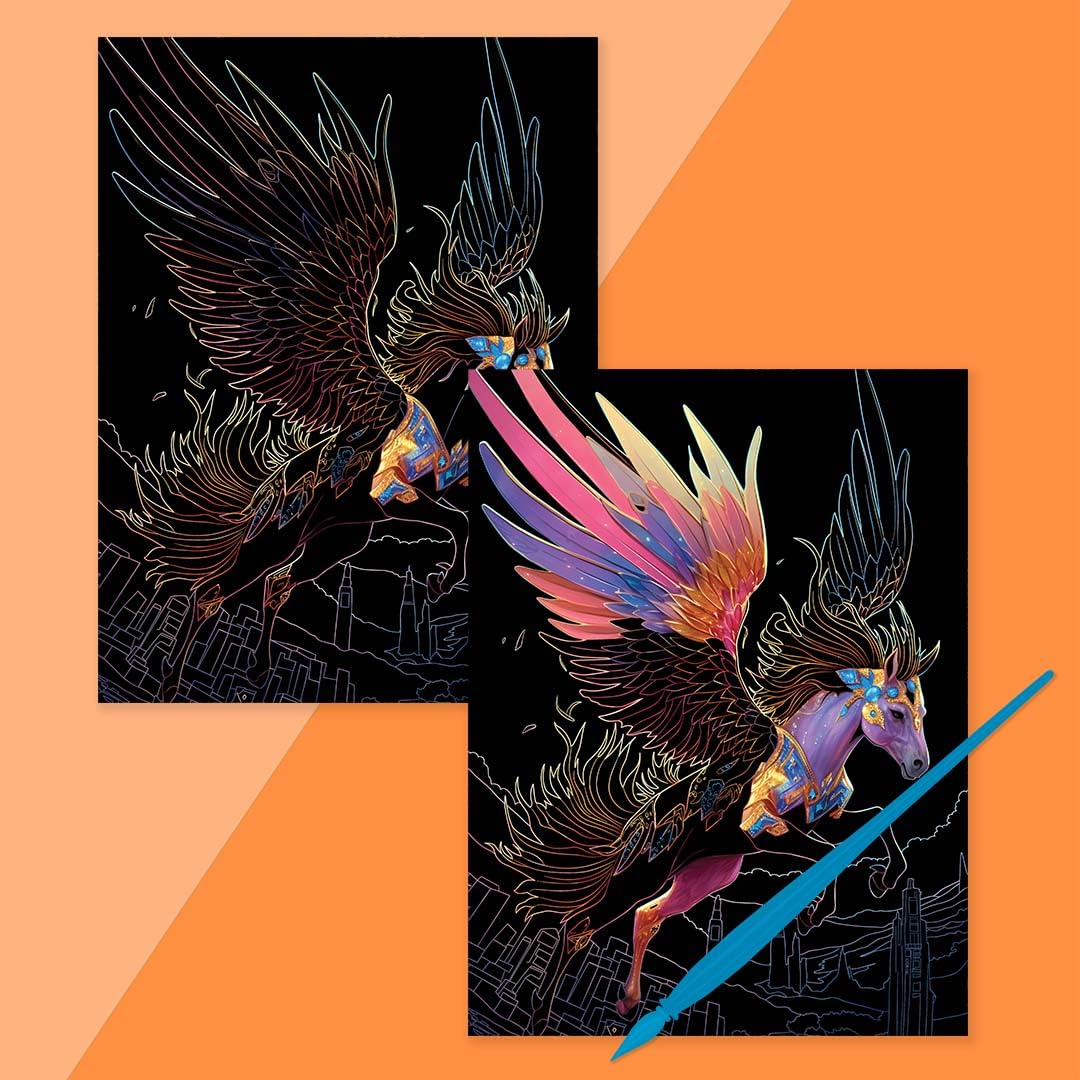 Parragon Publishing Kaleidoscope Etch Art Creations Book for 8 - 12 years kids - Coloring Book