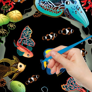 Parragon Publishing Kaleidoscope Etch Art Ocean book for 8 - 12 years kids - Coloring Book