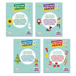 PARRAGON PUBLISHING Learning Heroes: Early Learning Set of 4 Books - Activity Book