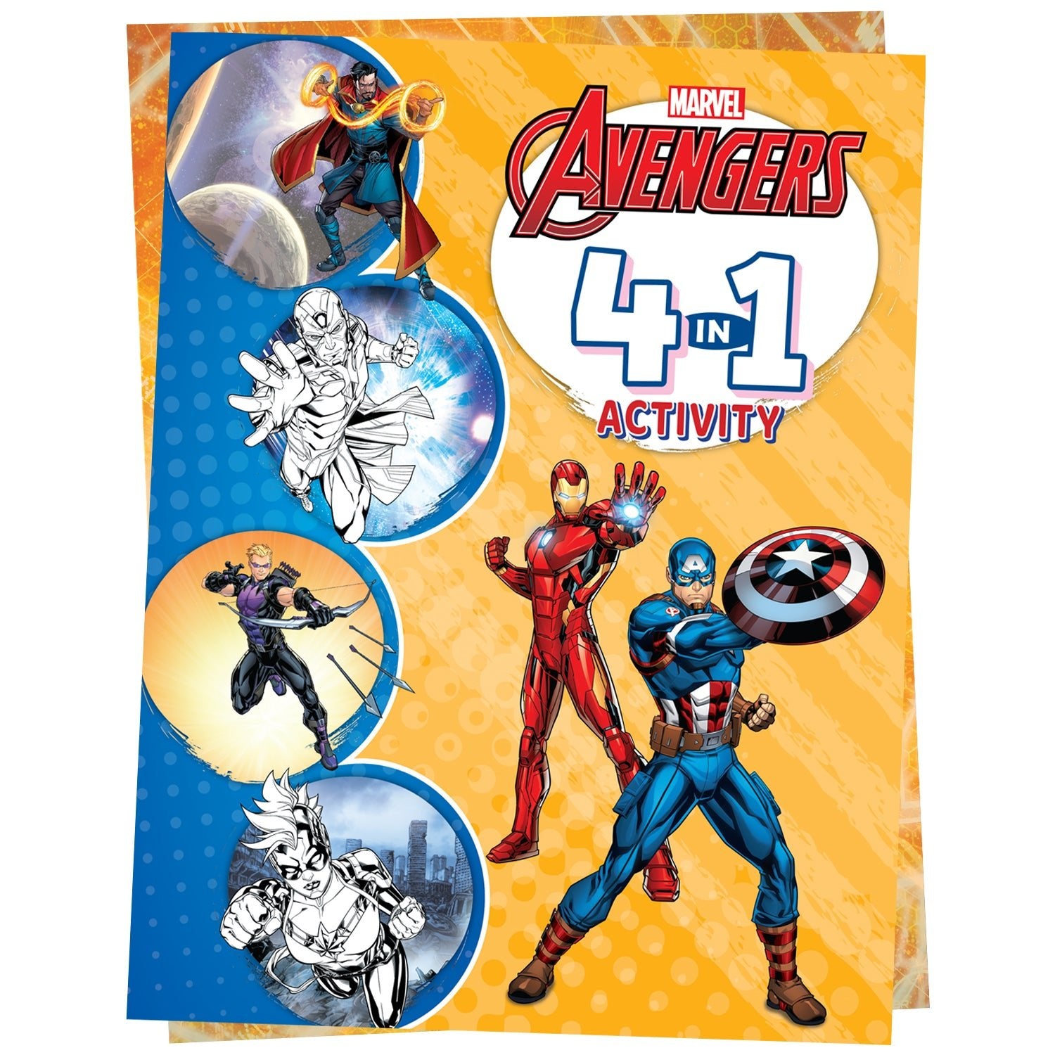 Parragon Publishing Marvel Avengers: 4 - in - 1 Activity Book Puzzles, Coloring, Games, and More - 9788197245763