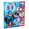 Parragon Publishing Marvel Captain America: 5 - In - 1 Colouring Book Stickers & Coloring - 9781837959303