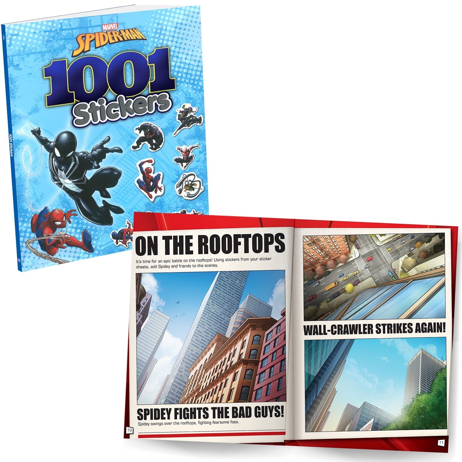 Parragon Publishing Marvel Spider - Man and Avengers Sticker and Colouring Pack of 2 Books - 9788198065476