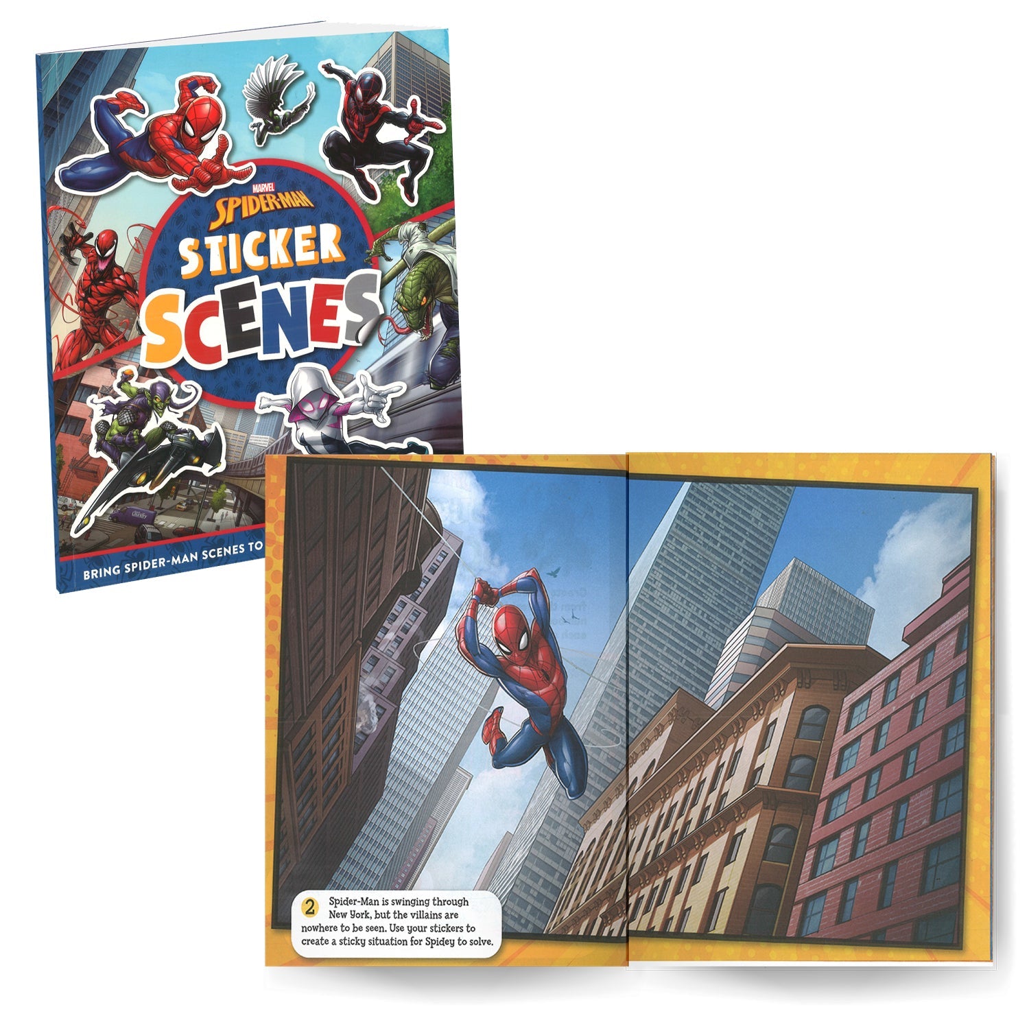 Parragon Publishing Marvel Sticker Hulk and Spider - Man Pack of 2 Books| Activity for Kids - 9788198022493
