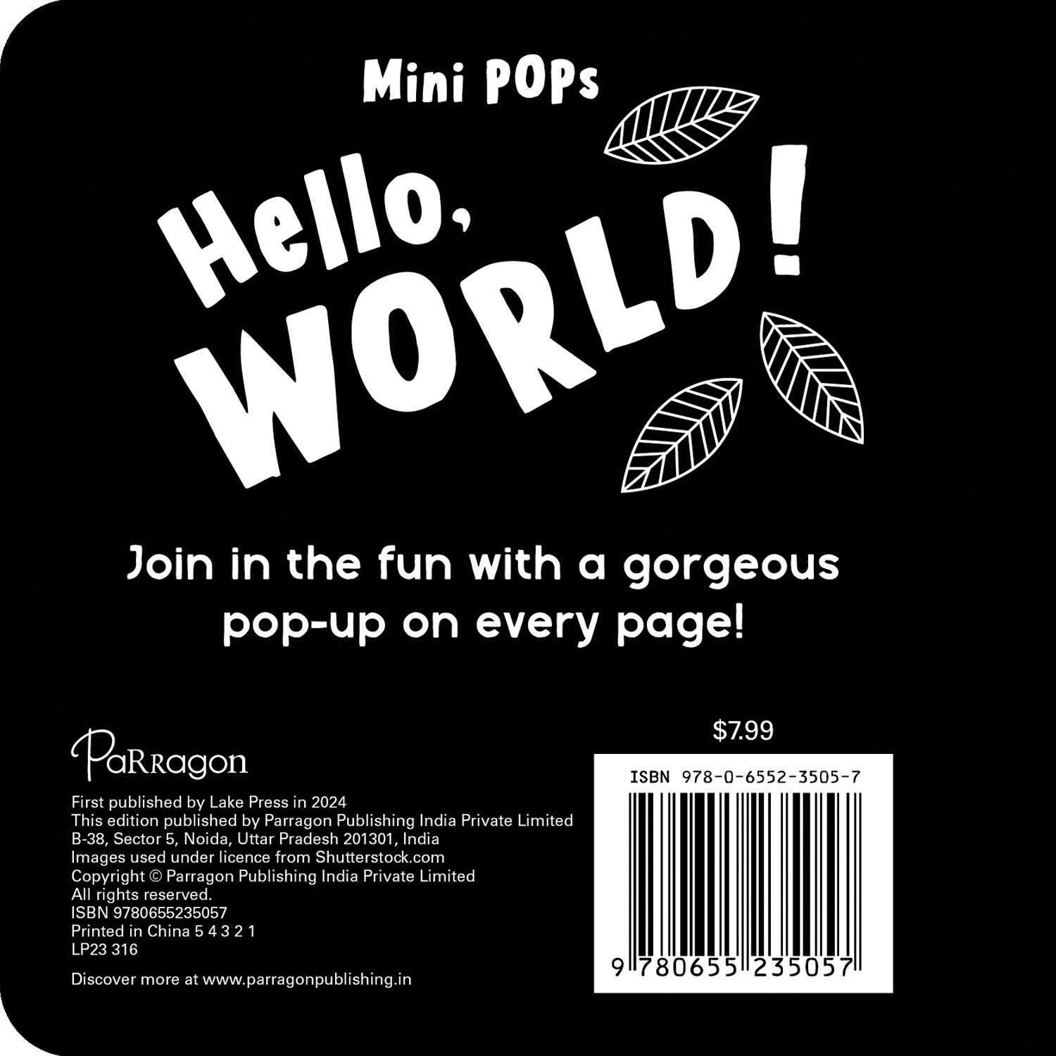 Parragon Publishing Mini Pops‐ Hello World (Pop - up book) - 9780655235057