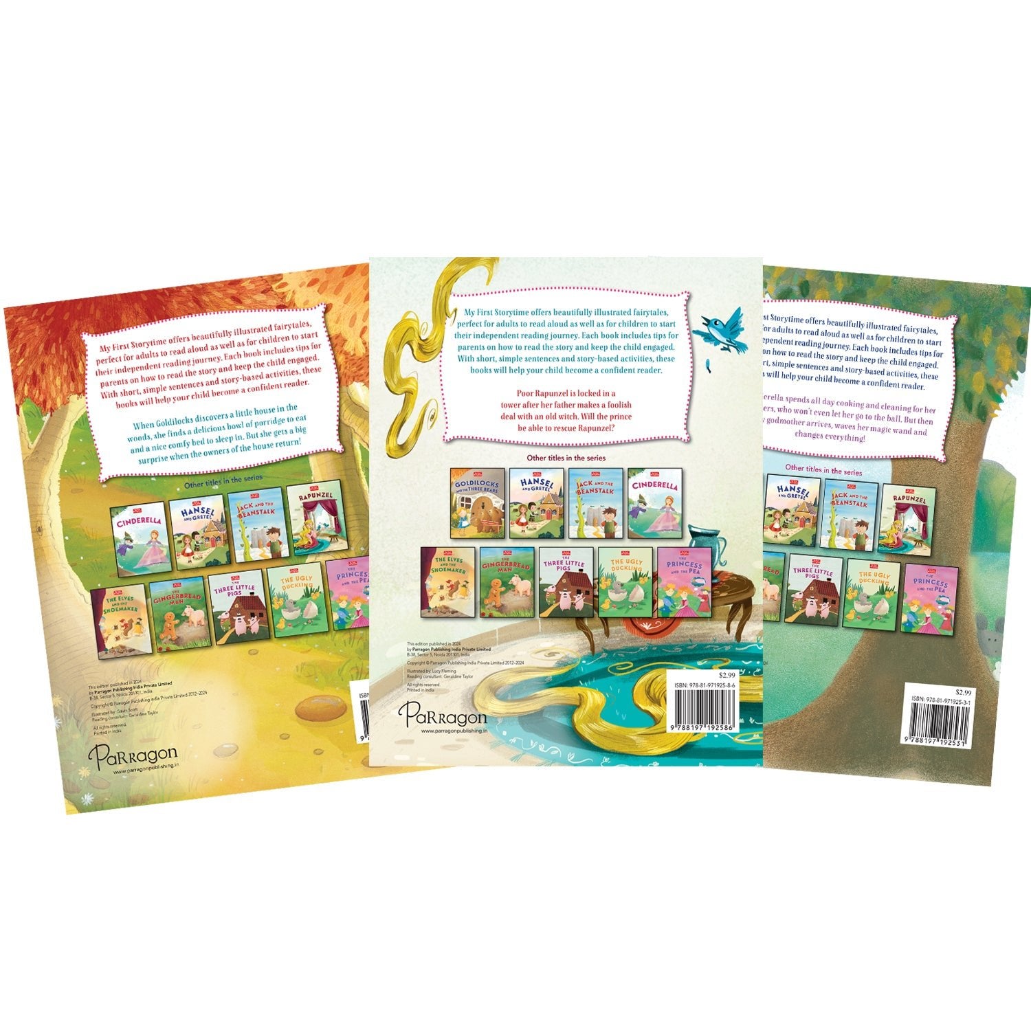 Parragon Publishing My First Storytime Pack of 3 Books | Stories | 4 to 6 Year Old Kids - 9788198022479