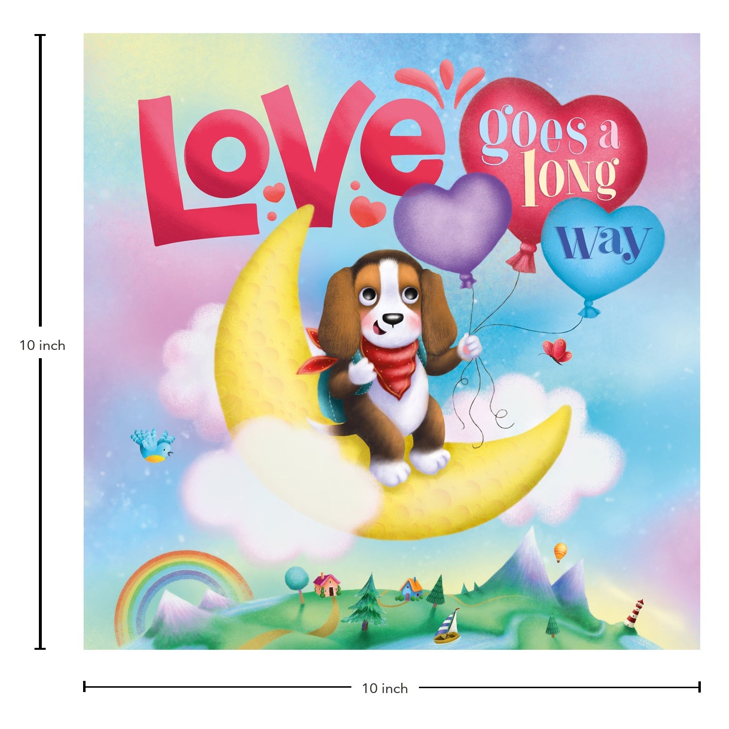 Parragon Publishing Picture Flats:Love Goes A Long Way Book for Children Age 4 - 6 - Story Book