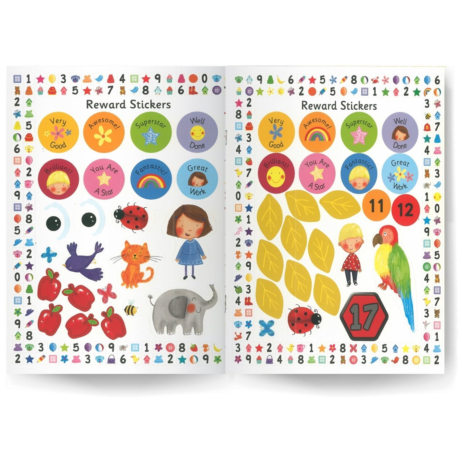 Parragon Publishing Preschool 123 Sticker Activity Book For Children Age 4 - 6 - Sticker Book