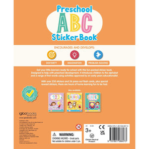 Parragon Publishing Preschool ABC Sticker Play Book for Children Ages 0 - 3 - Sticker Book