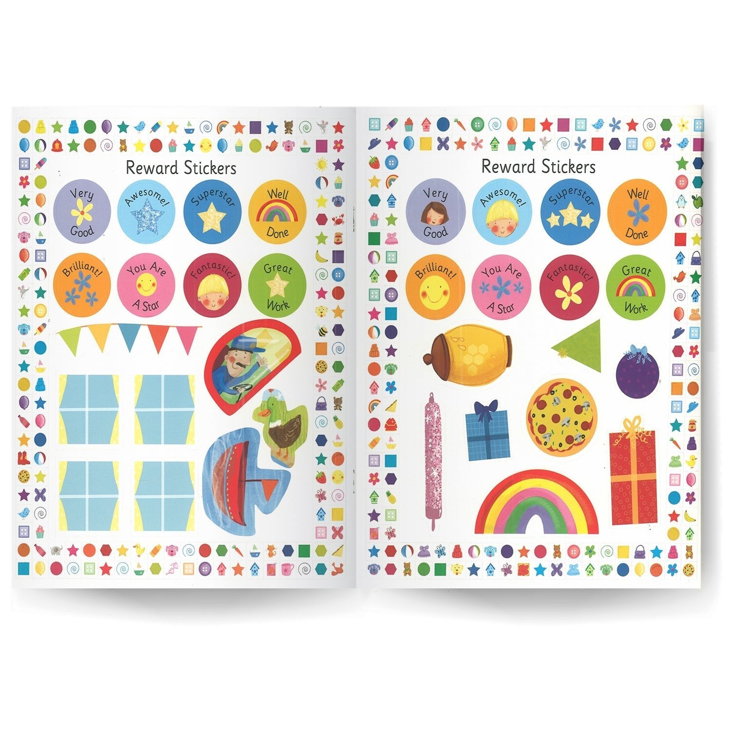 Parragon Publishing Preschool Shapes Sticker Book for Children Ages 0 - 3 - Sticker Book